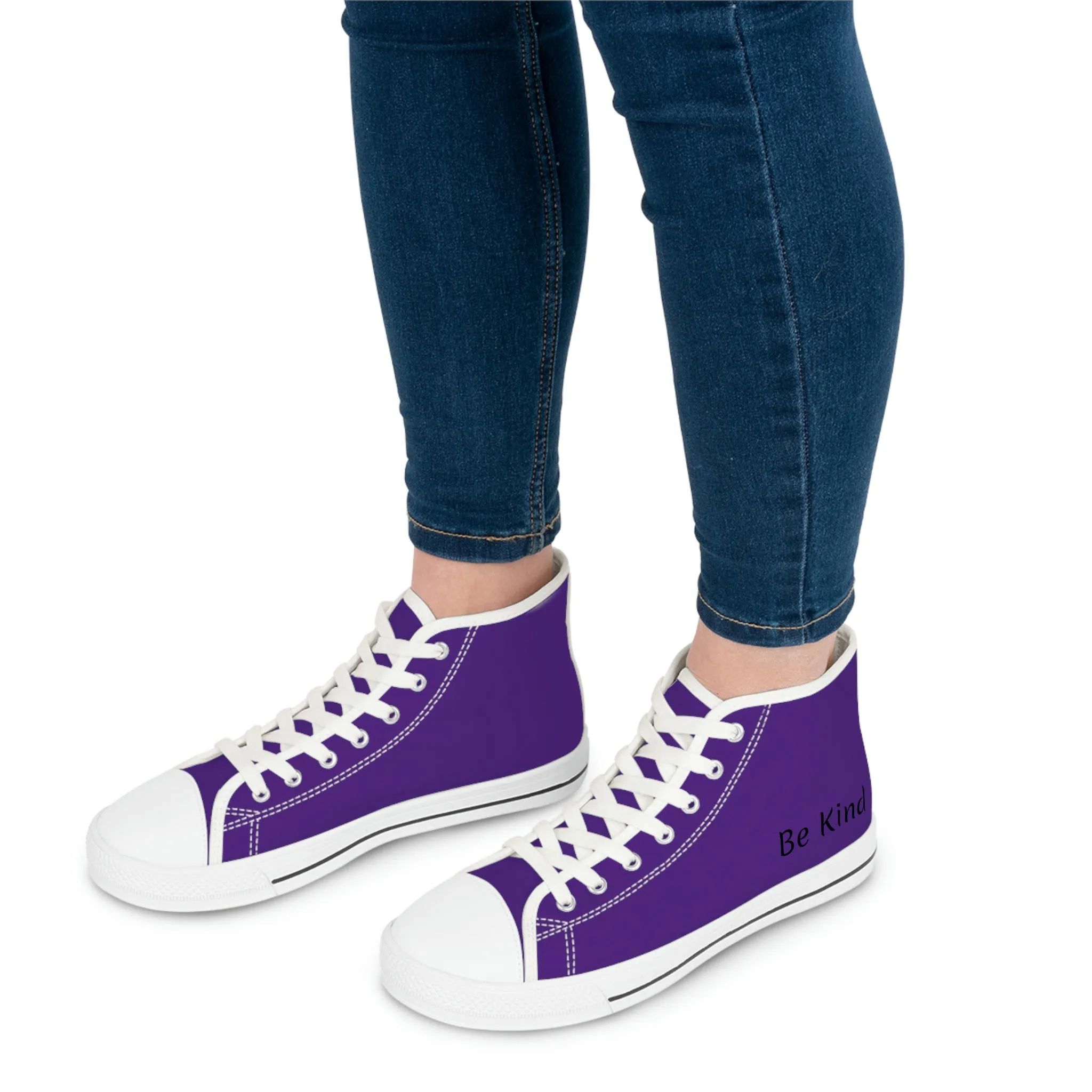 Women's Purple High Top Sneakers