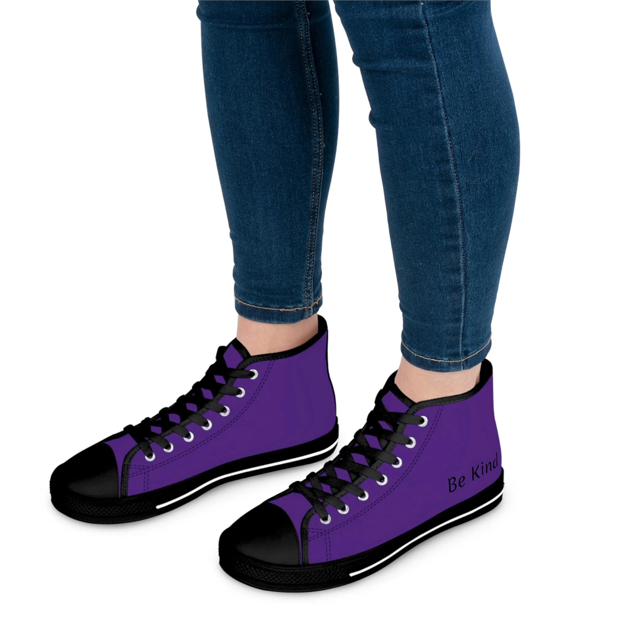 Women's Purple High Top Sneakers