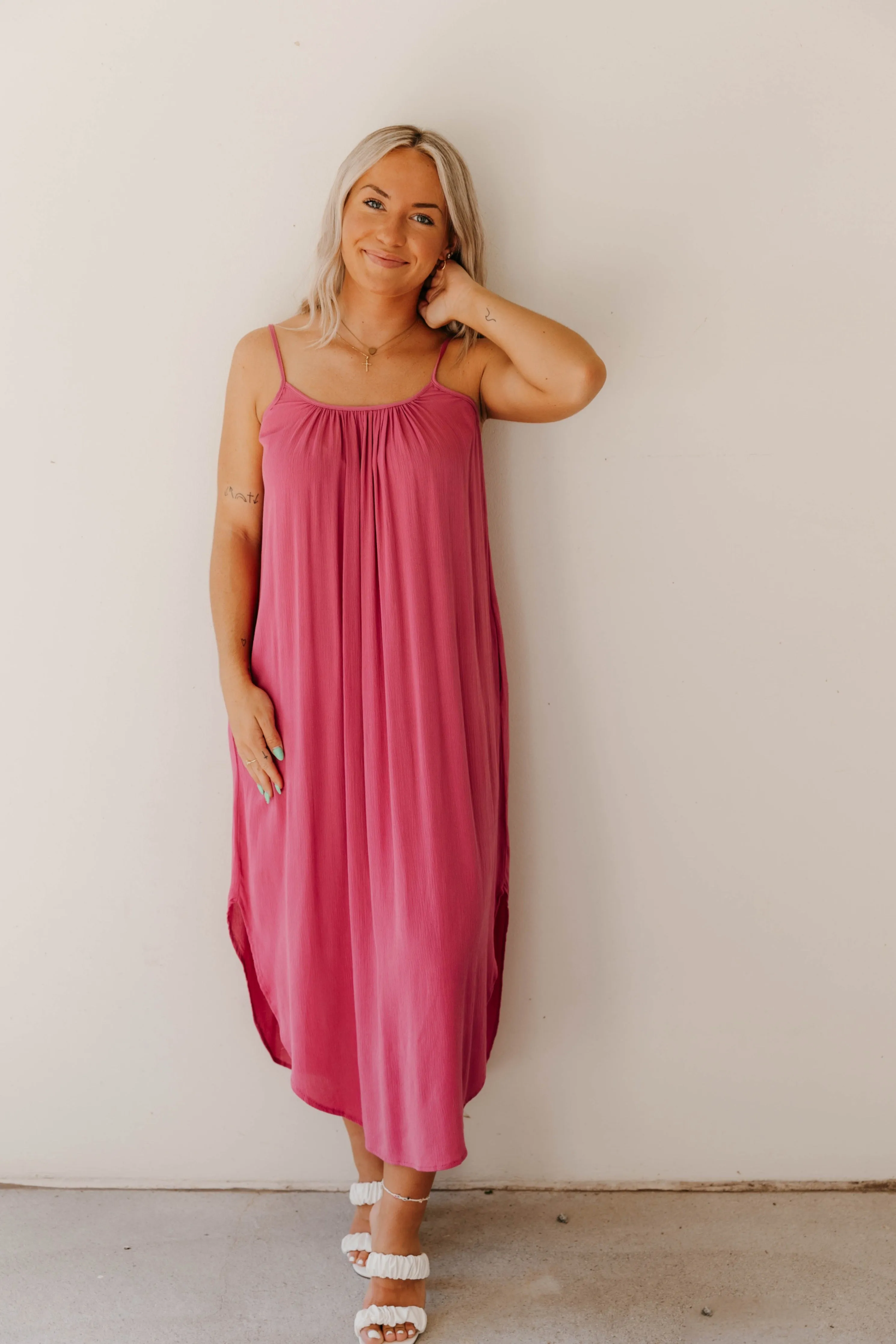 Z Supply Tiana Crinkle Midi Dress - Final Sale 50% off in cart